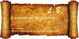 Leonhardt Brigitta névjegykártya