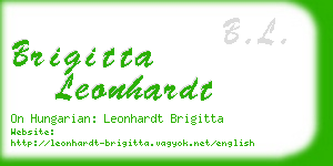 brigitta leonhardt business card